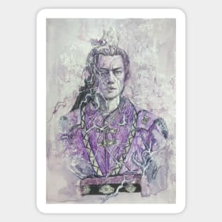 Jiang Cheng (The Untamed) - mixed media drawing Sticker